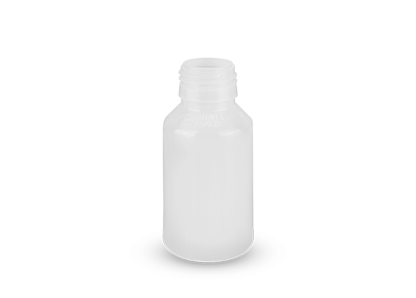 Frasco 60ml em COEX boca 28mm na cor Natural